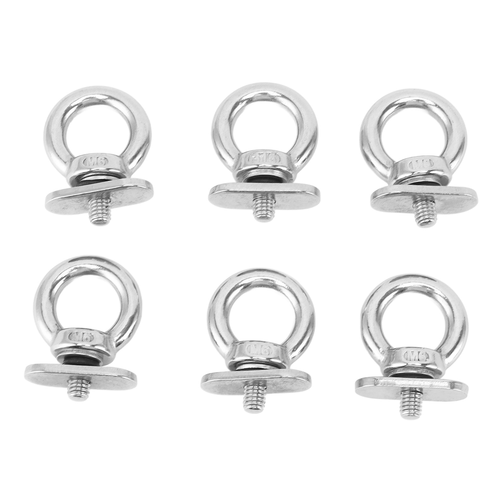Fishing Kayak Anchor - Track Mount Eyelets 6Pcs Stainless Steel