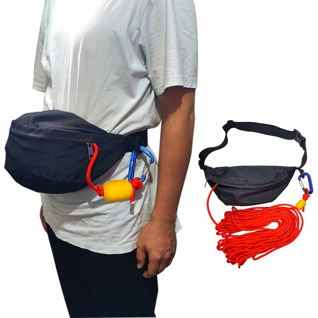 Fishing Kayak Crate - Kayak Rescue Waist Throw Rope Bag