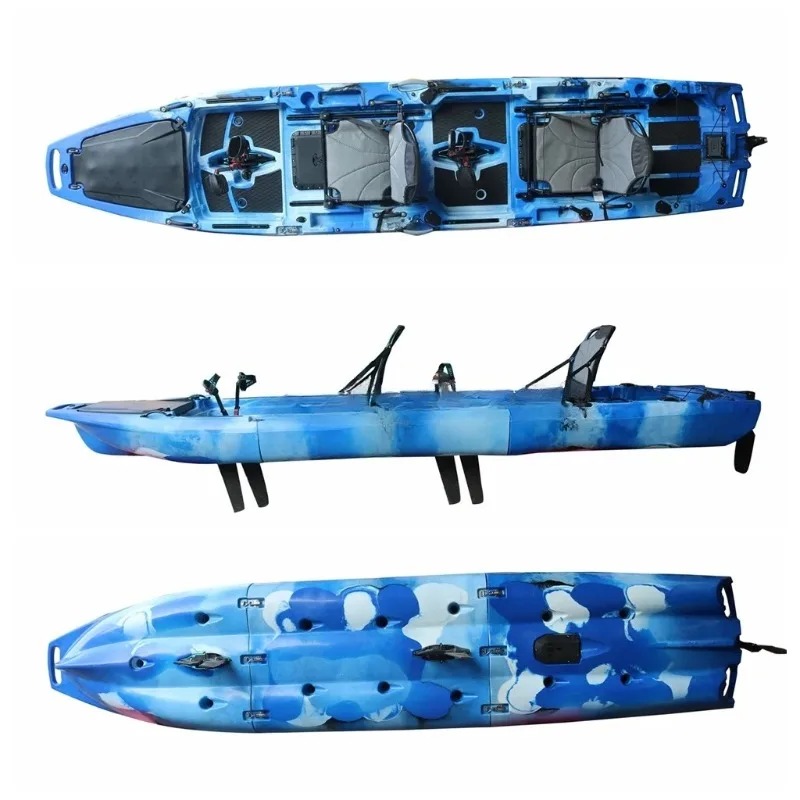 Fishing Kayak Sit In - 2-Seater Sit-on-Top Modular Pedal & Electric