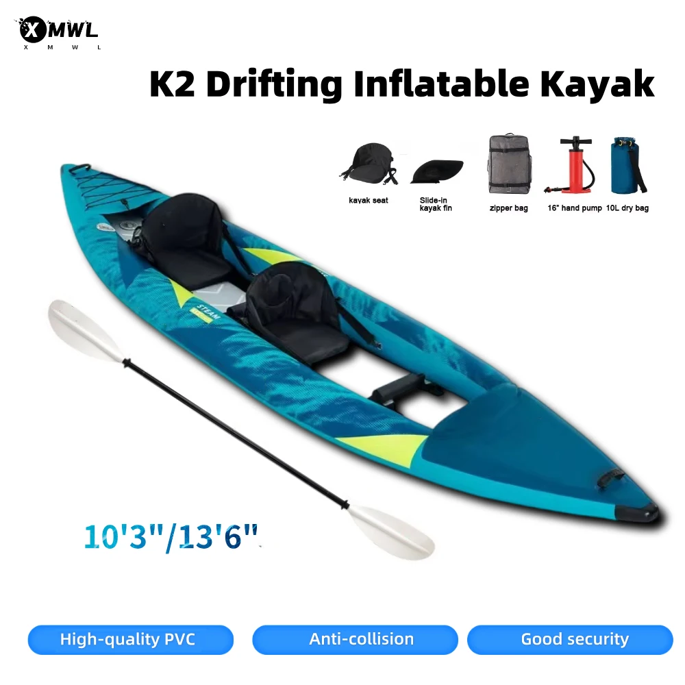 Fishing Kayak Seat - Canoe Kayak Inflatable Boat 1-2 People