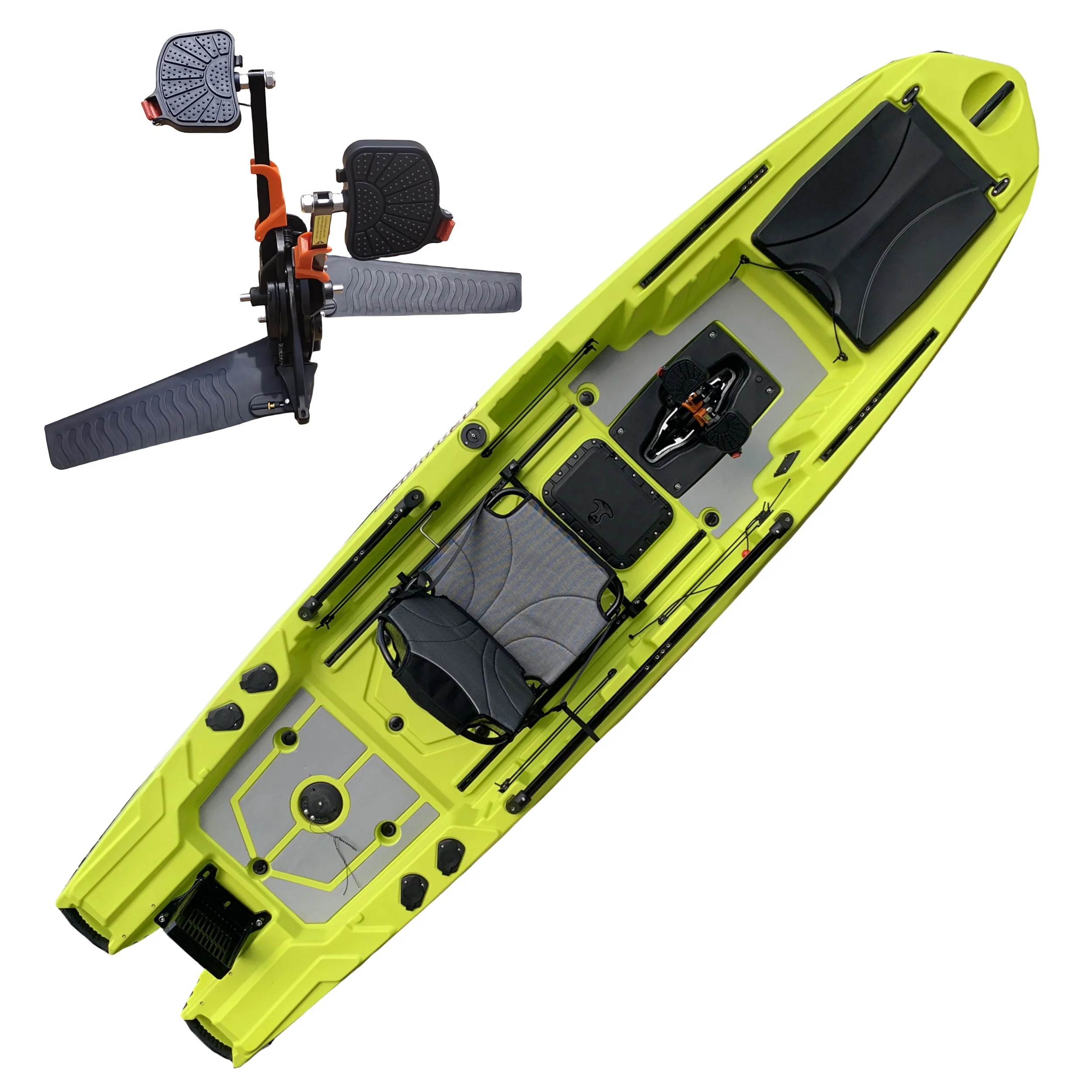 Fishing Kayak Seat - Professional Plastic Kajak Single Fishing Pedal