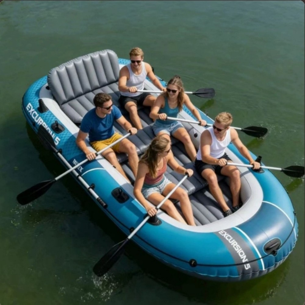 Fishing Kayak Inflatable - 2-person 4-person thick kayak, outdoor assault