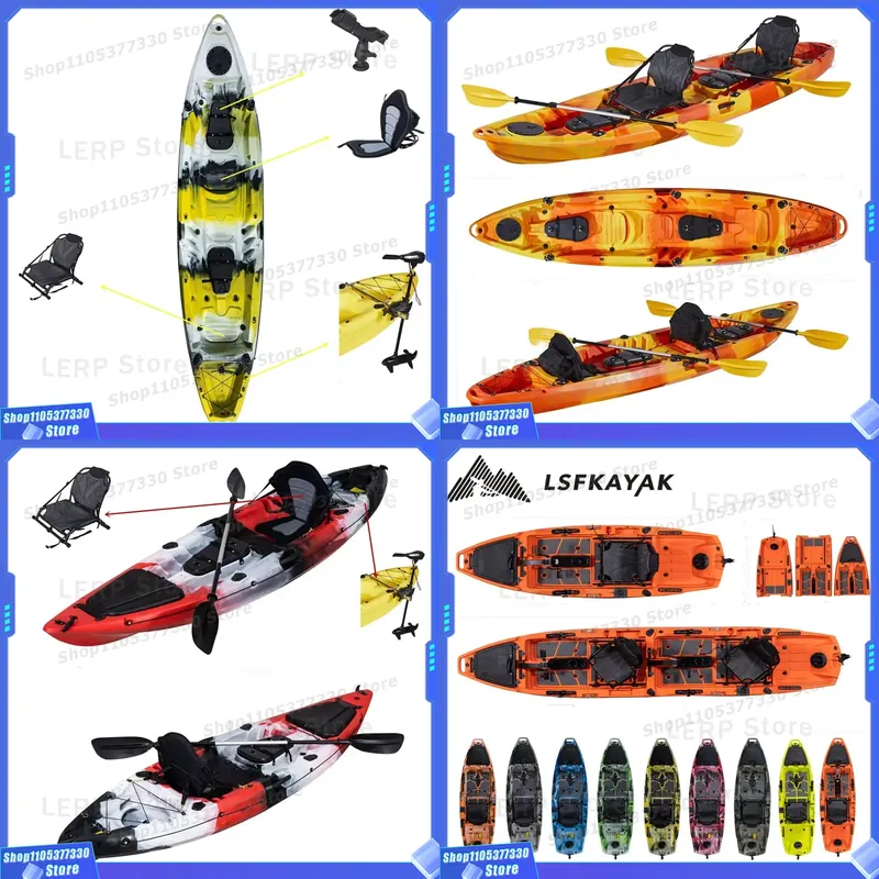 Fishing Kayak Sit In - 2 Person Plastic Rigid Sit Ton
