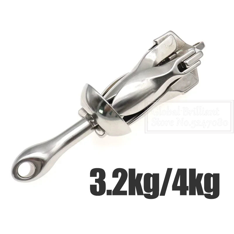 3.2KG/4KG Boat Stainless Steel - Fishing Kayak Anchor recension och pris