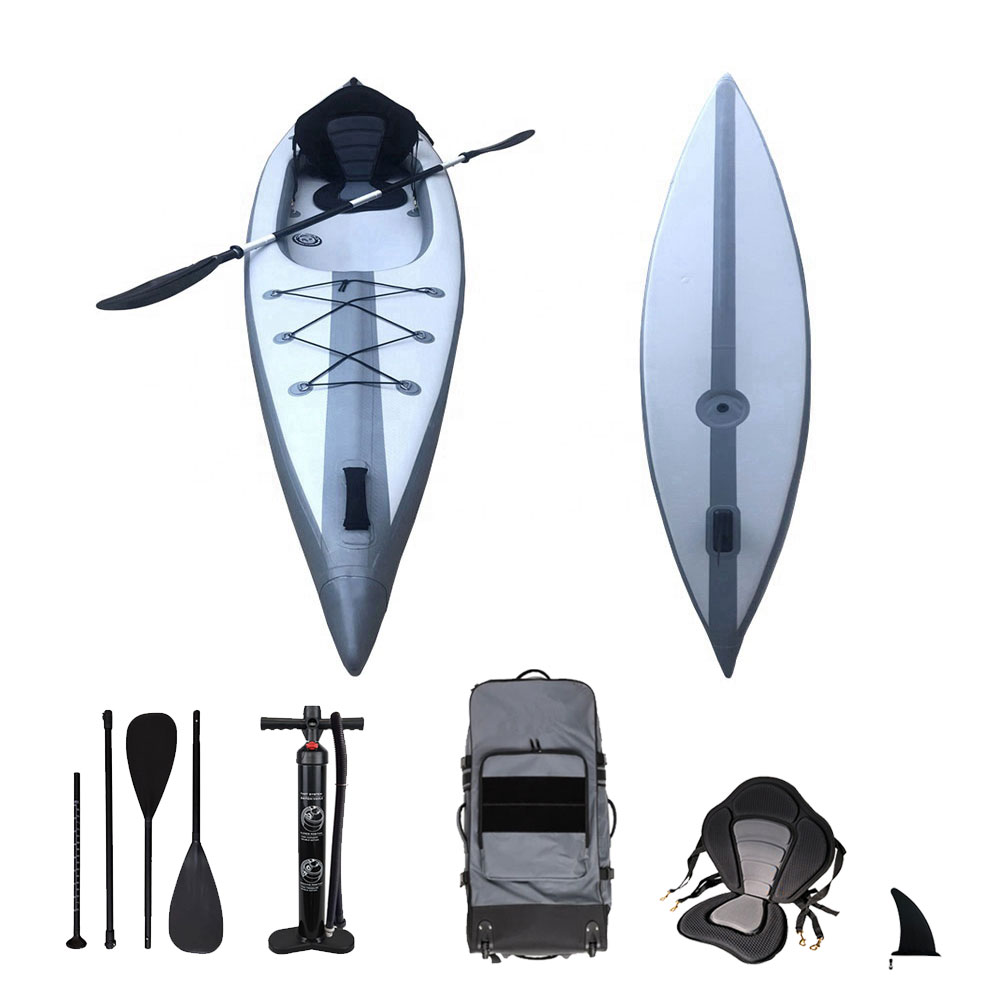 2 Person Drop Stitch Inflatabl - Fishing Kayak Sit In recension och pris