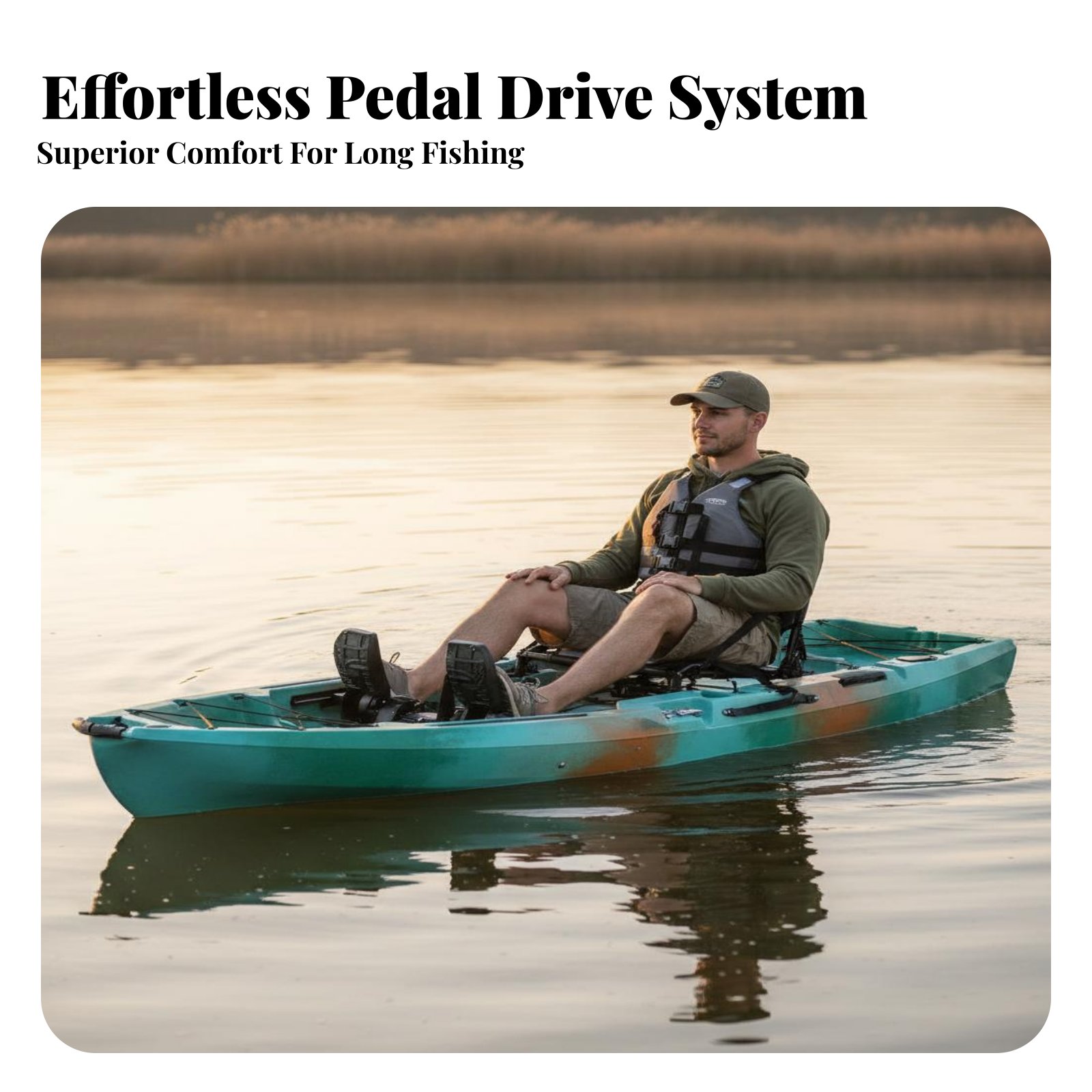 Pedal Drive Fishing Boat Folda - Fishing Kayak Pedal Drive recension och pris