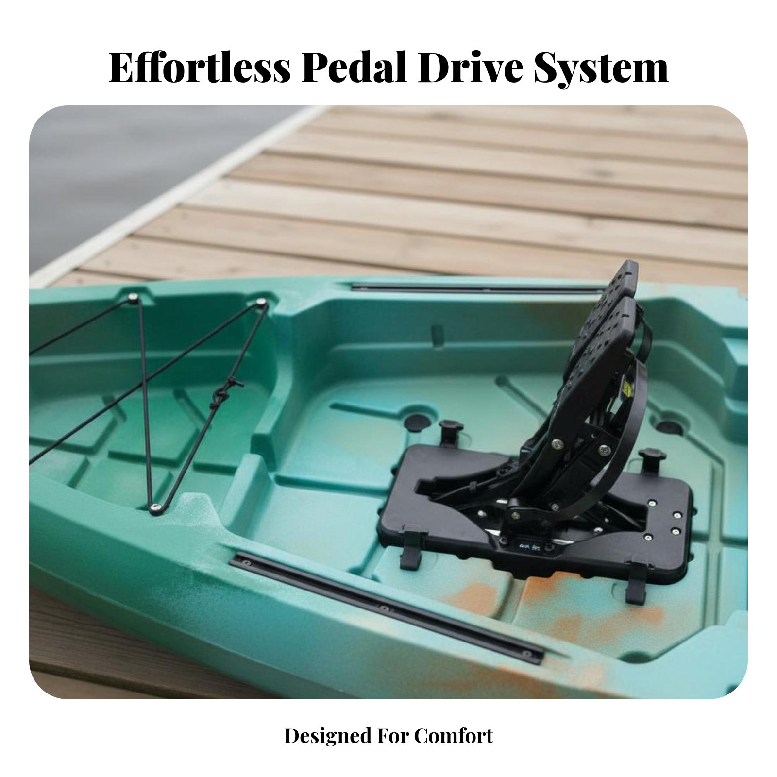 Pedal Drive Fishing Boat Folda - Fishing Kayak Pedal Drive recension och pris