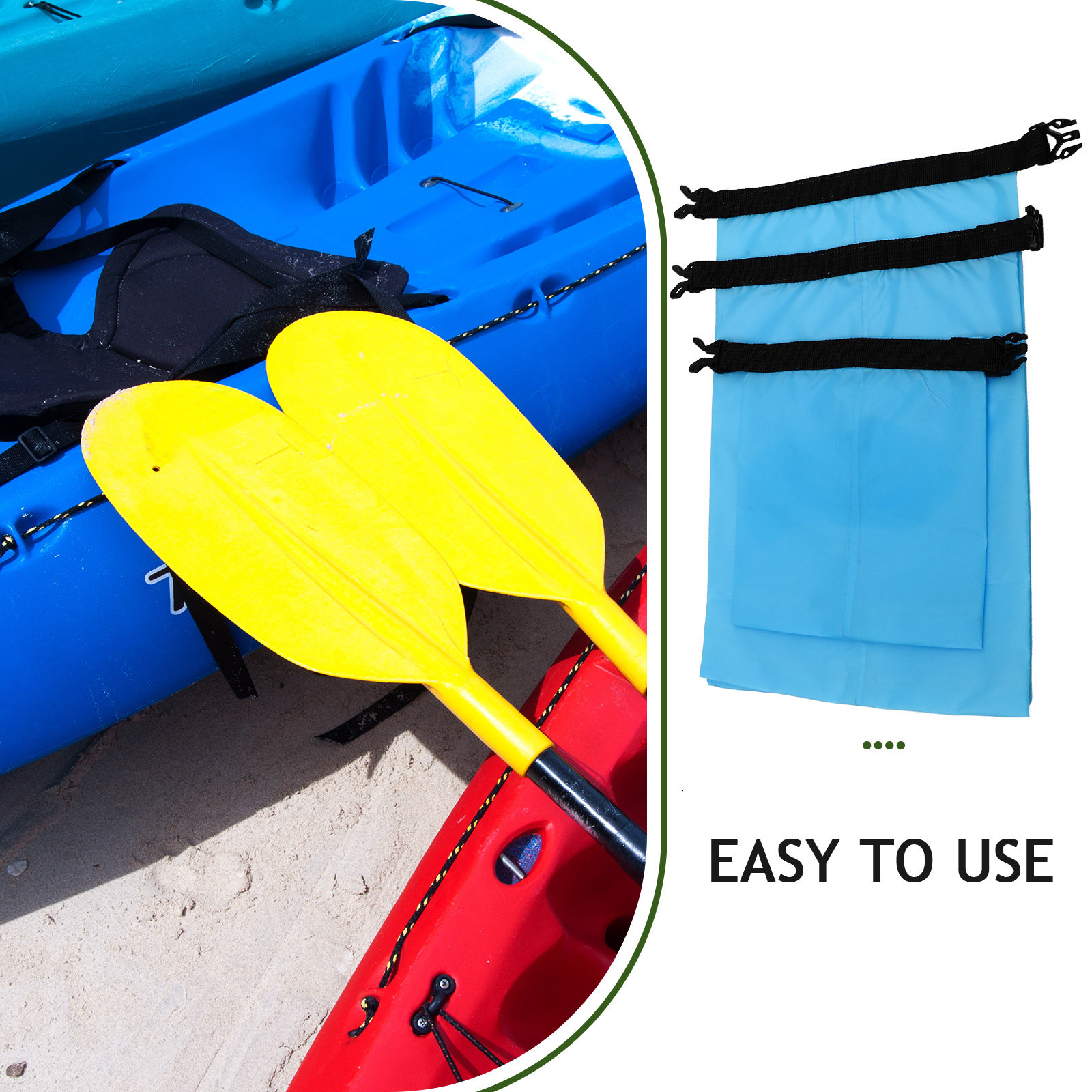 3Pcs Waterproof Dry Bag Set Li - Fishing Kayak Storage Bag recension och pris