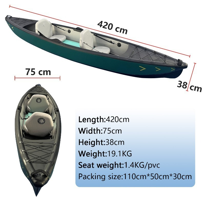 New Design 4.2m Portable Infla - Fishing Kayak Inflatable recension och pris
