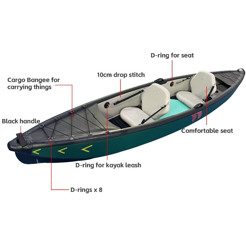 New Design 4.2m Portable Infla - Fishing Kayak Inflatable recension och pris