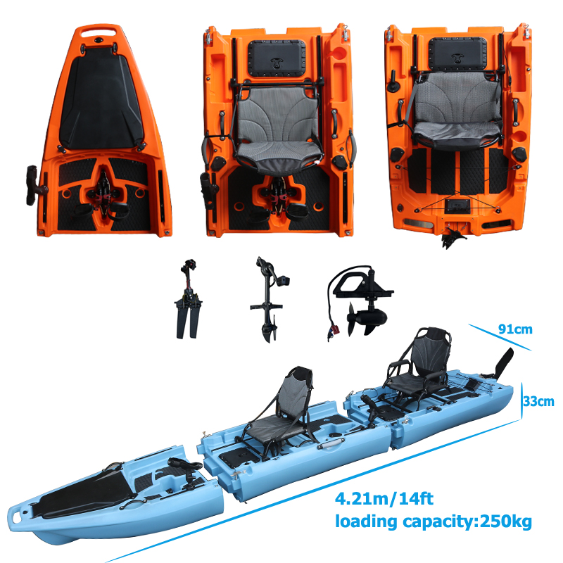14FT 2 Person Detachable  Peda - Fishing Kayak Sit In recension och pris