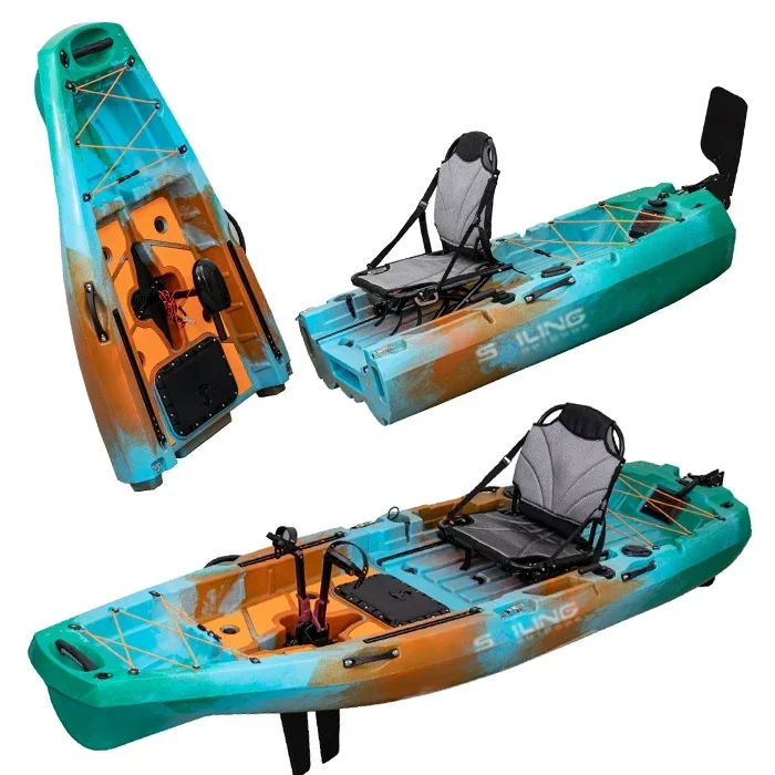 9.5ft 1 Person Folding Plastic - Fishing Kayak Pedal Drive recension och pris