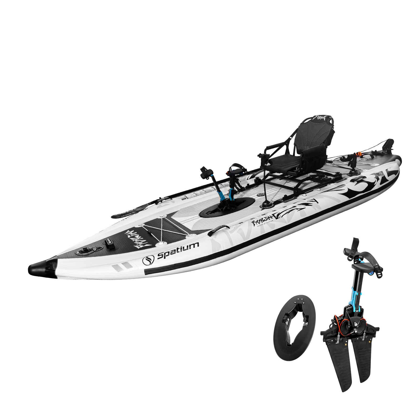 Spatium 11.5ft Flipper Pedal D - Fishing Kayak Pedal Drive recension och pris