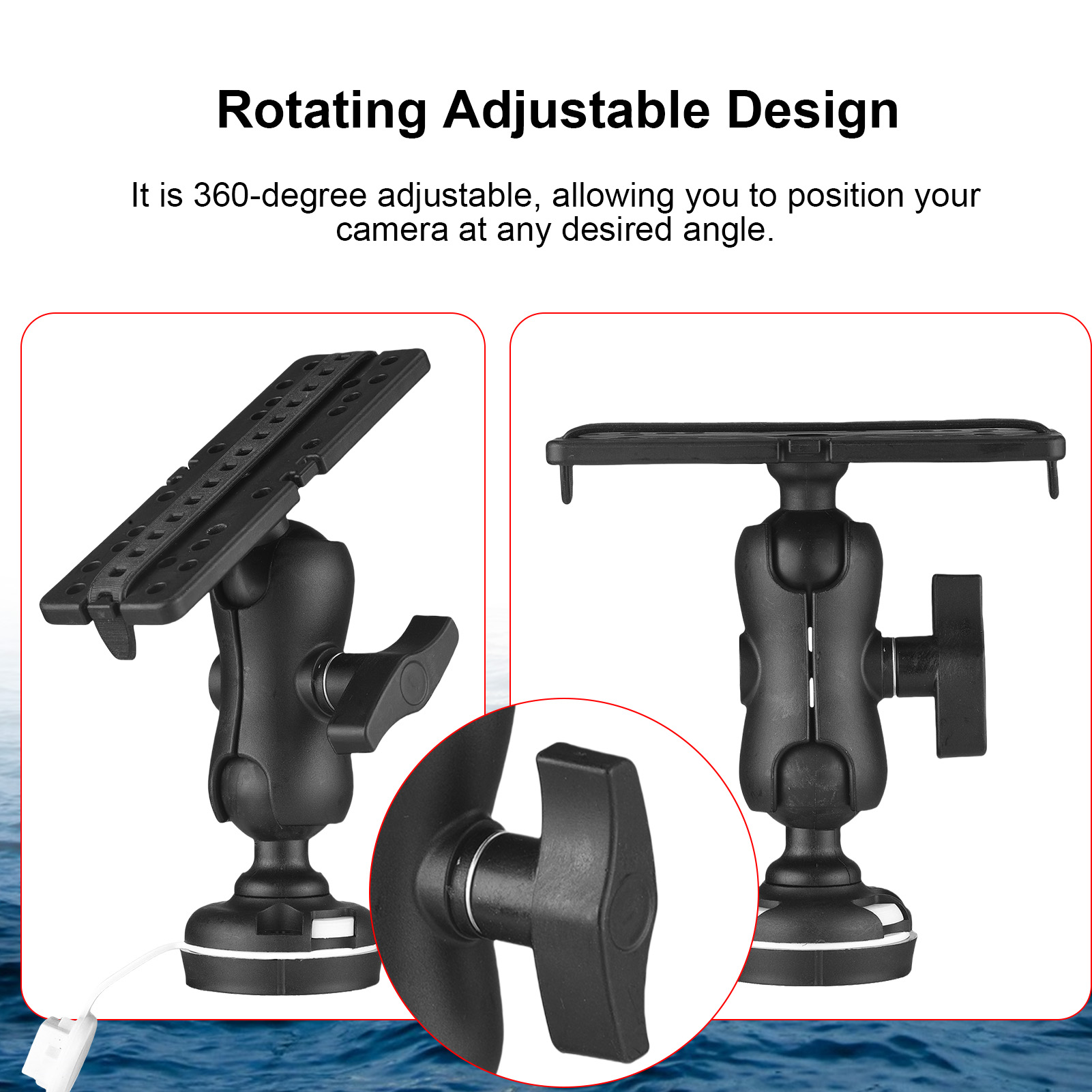 Fish Finder Mount with Rectang - Fishing Kayak Fish Finder Mount recension och pris