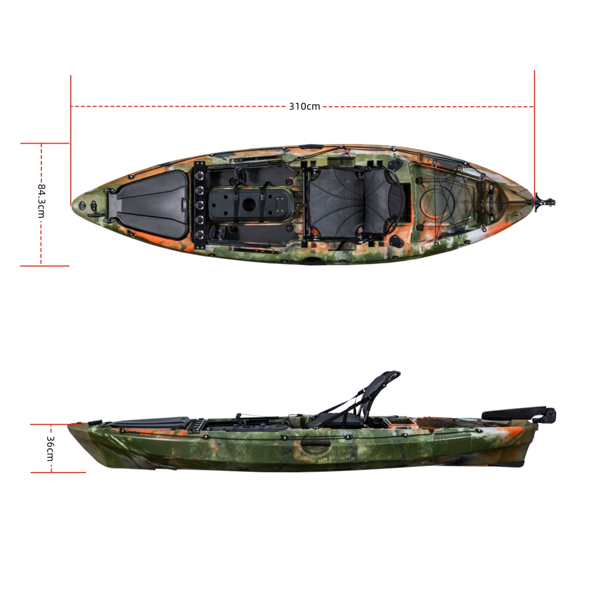 LSF First-class Single Fishing - Fishing Kayak Seat recension och pris