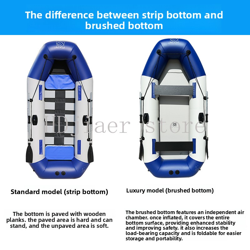 Inflatable Boat with Hard Bott - Fishing Kayak Inflatable recension och pris
